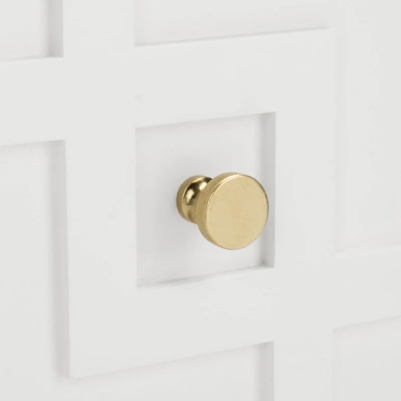 SAFAVIEH Zoey White/Gold 2-Drawer Nightstand