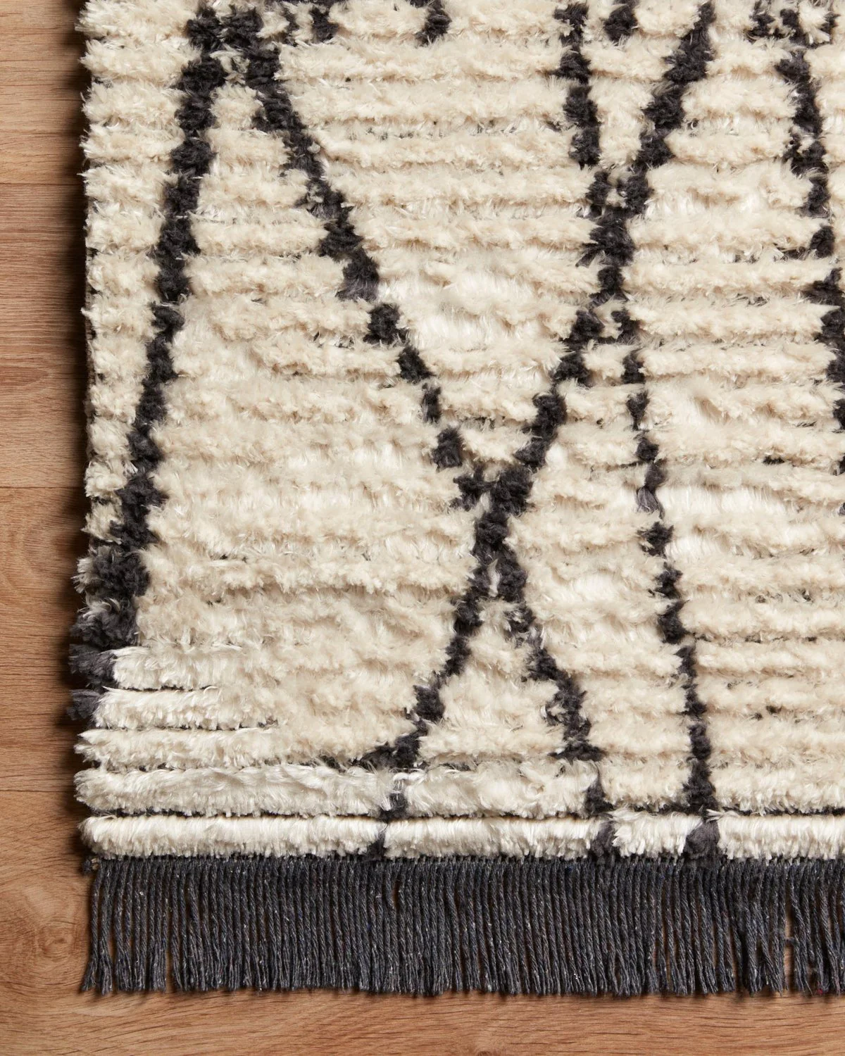 Alice Rug Cream/Charcoal Cross Line