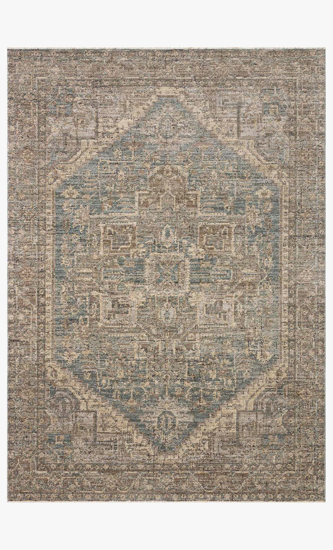 Priscilla Blue / Bark Rug
