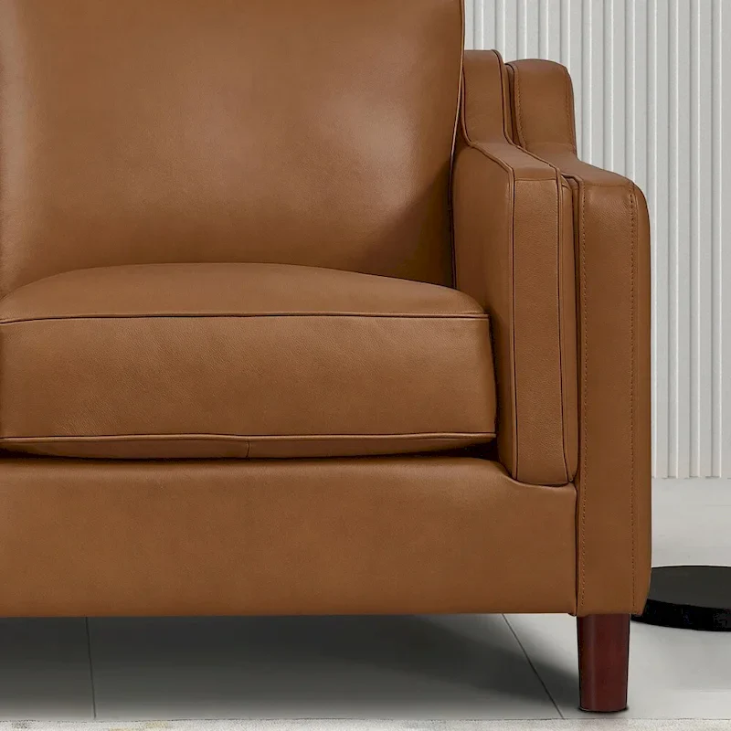 Hydeline Bella Top Grain Leather Sofa Set, Sofa and Loveseat