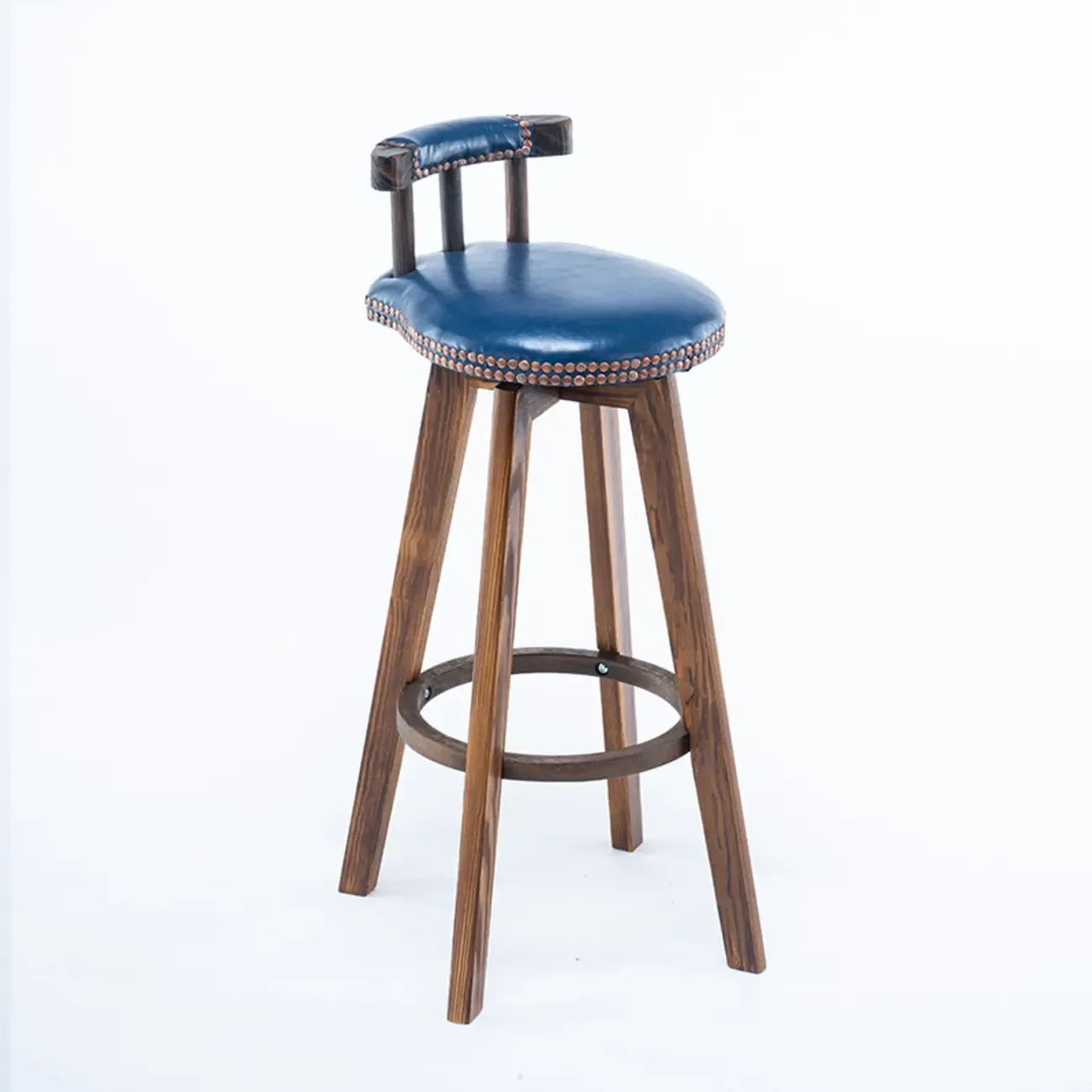 Bar Height Swivel Leather Modern Bar Stools