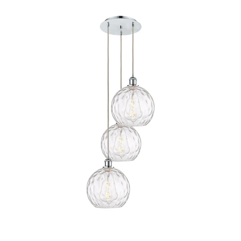 Innovations Lighting Athens Water Glass 3 Light 17  Multi-Pendant
