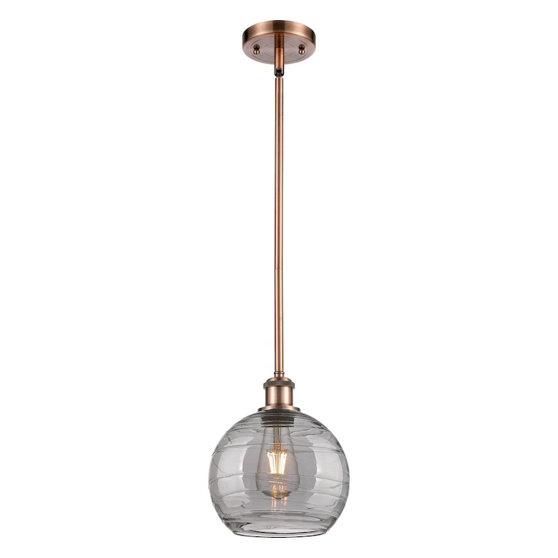 Innovations Lighting 516-1S-10-8 Athens Deco Swirl Pendant Athens Deco