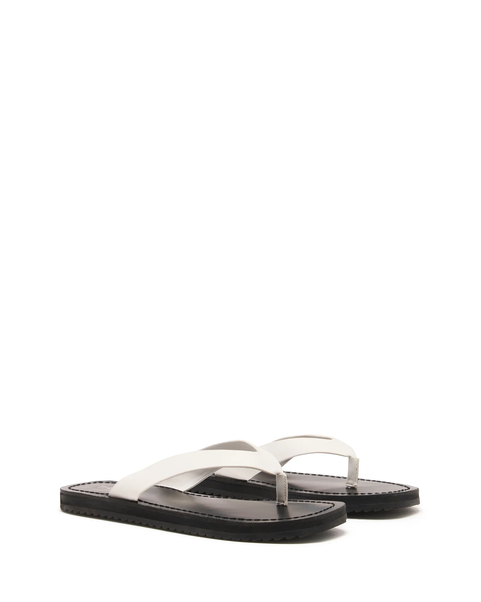 Undone Thong Sandal White