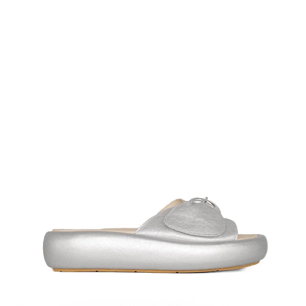 Paris Leather Silver Sandal