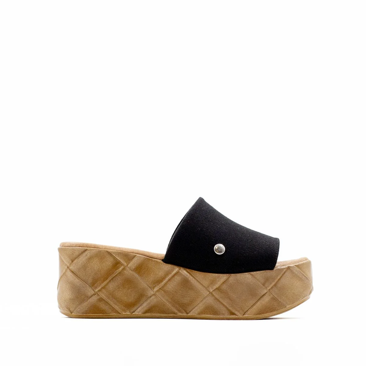 Black Macao Platform Sandal
