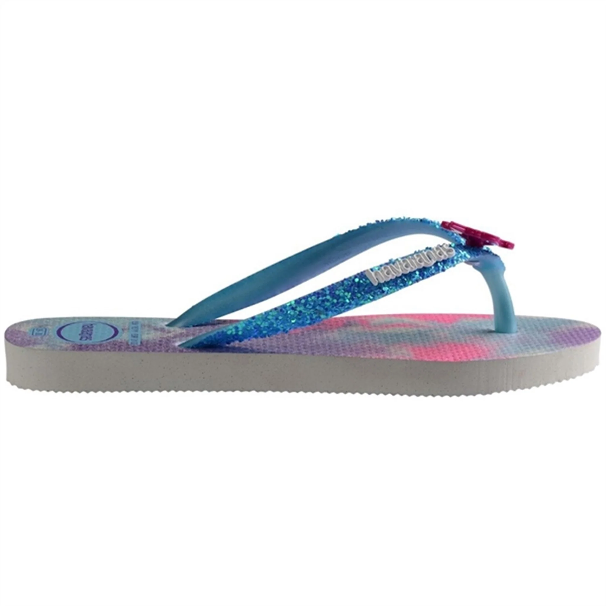 Havaianas Kids Sandals Slim Glitter Trendy White/BlueWater