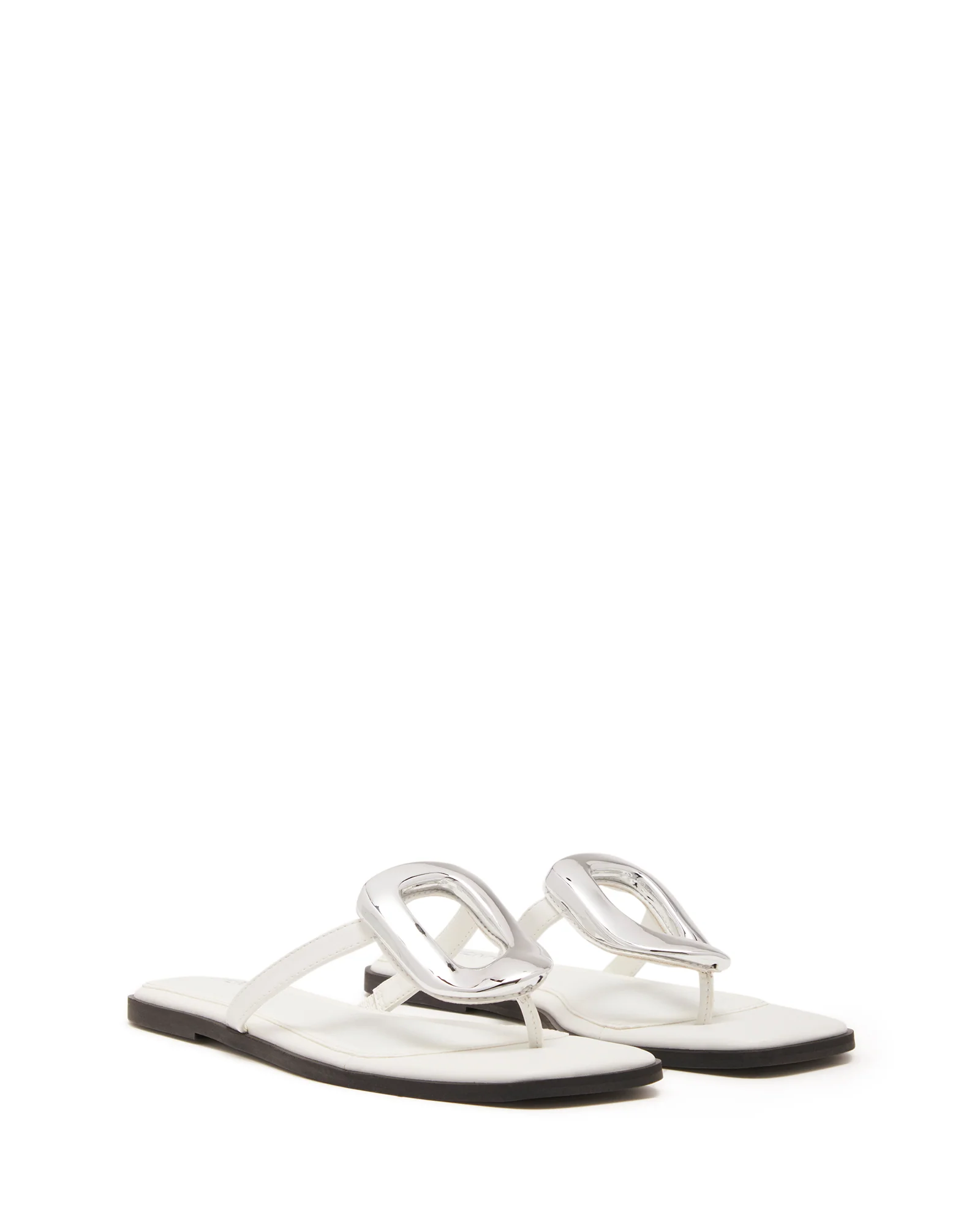 Guild Thong Sandal White Smooth