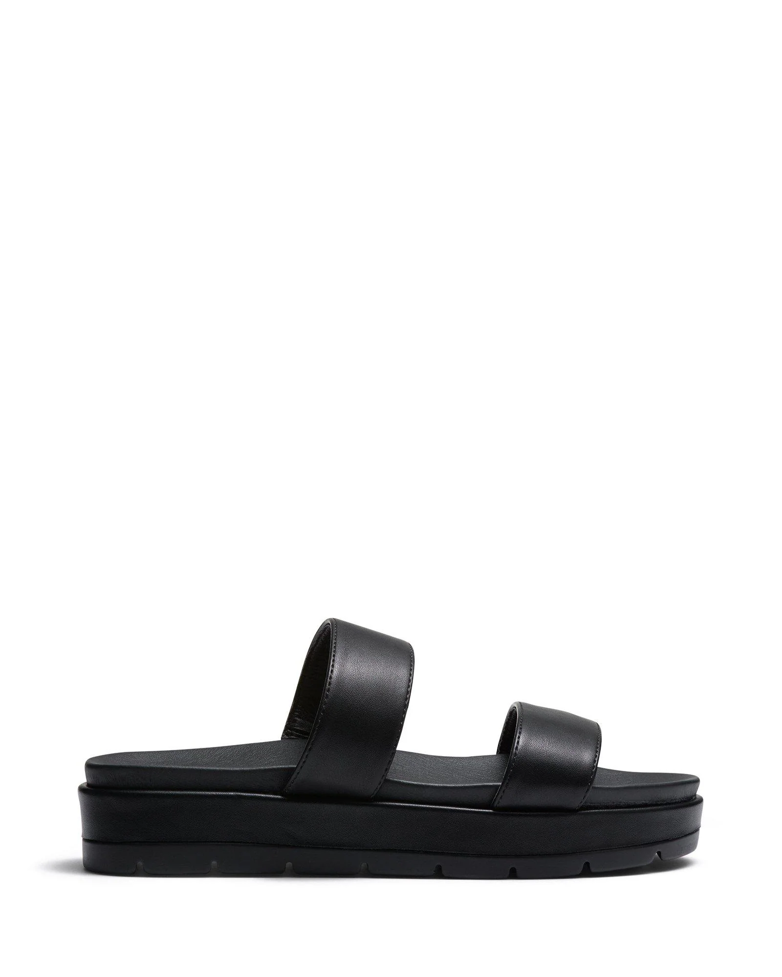 Slidin' Flatform Sandal Black