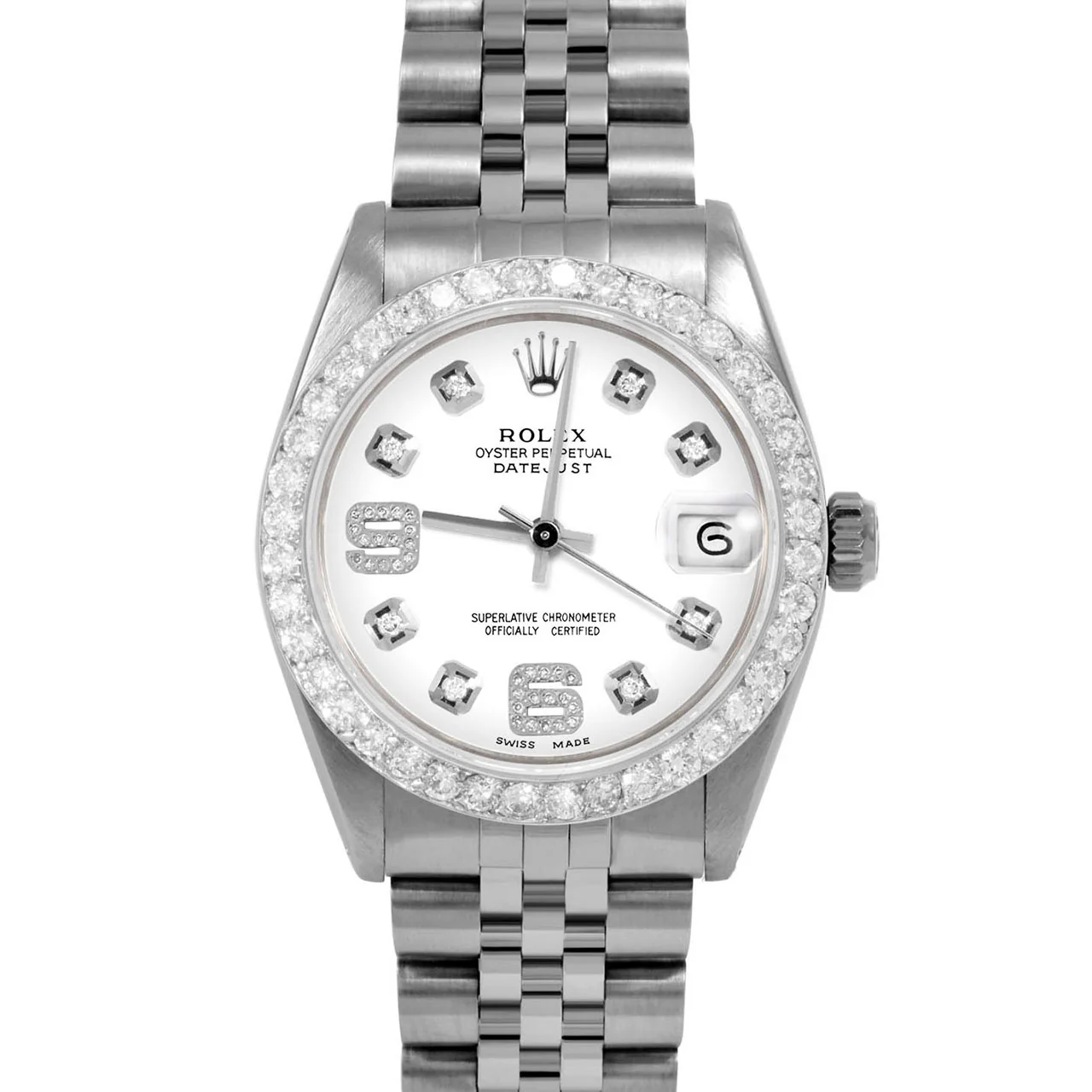 Rolex Datejust 31mm | 6827-SS-WHT-8DA69-2CT-JBL