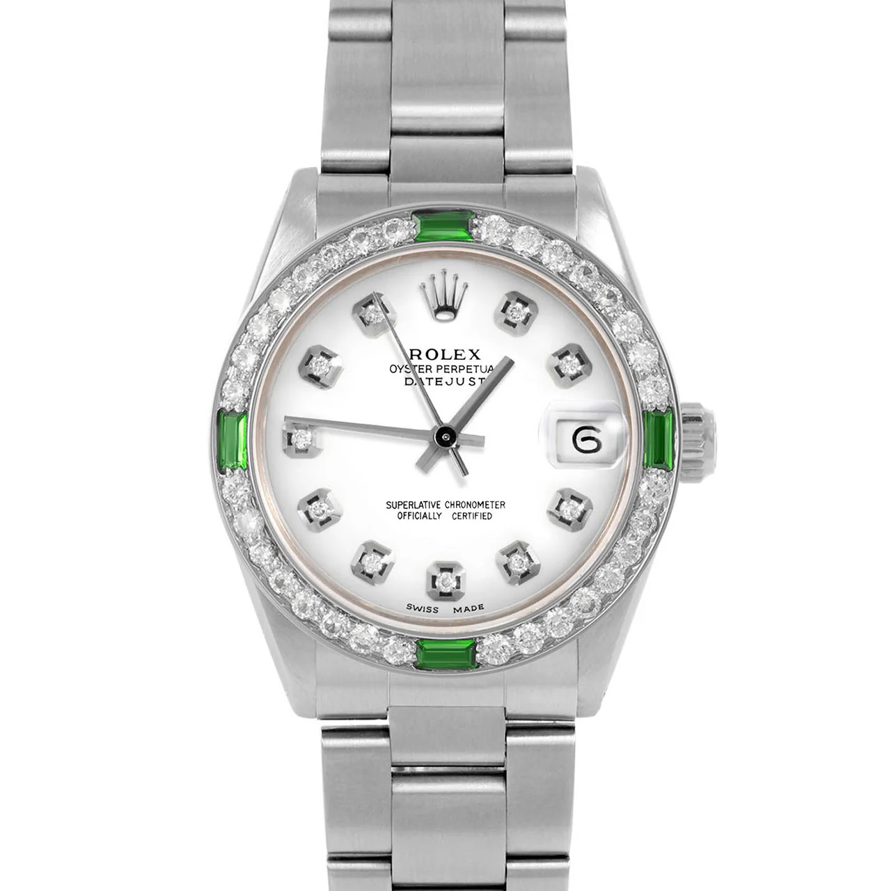 Rolex Datejust 31mm | 6827-SS-WHT-DIA-AM-4EMD-OYS