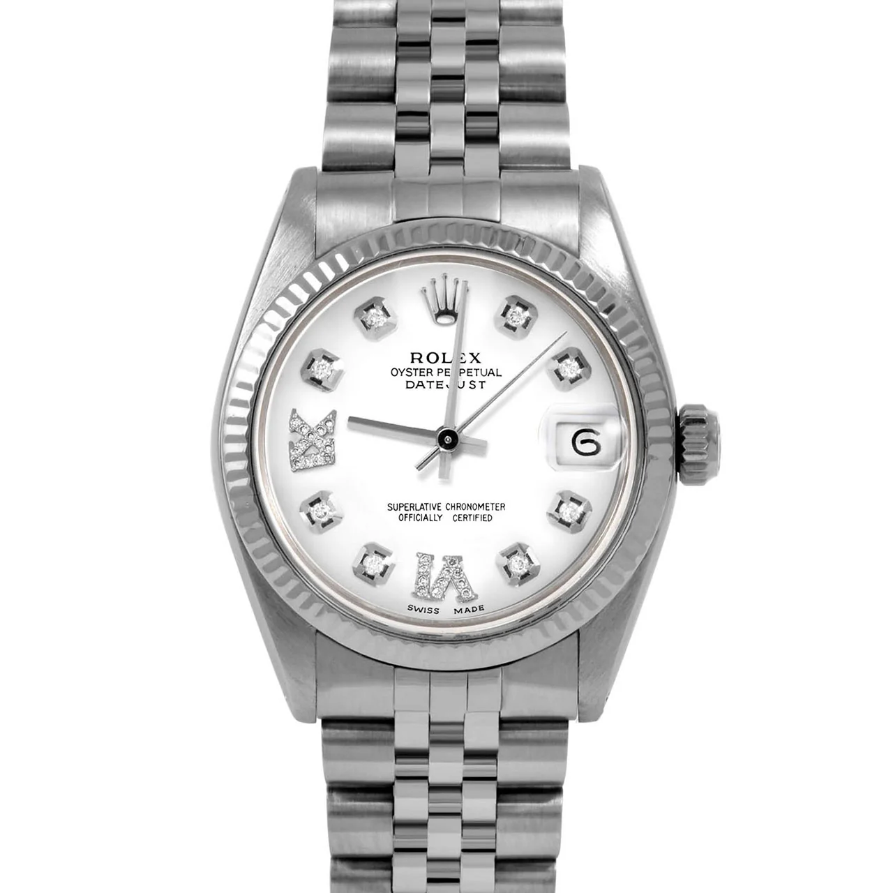 Rolex Datejust 31mm | 6827-SS-WHT-8DR69-FLT-JBL