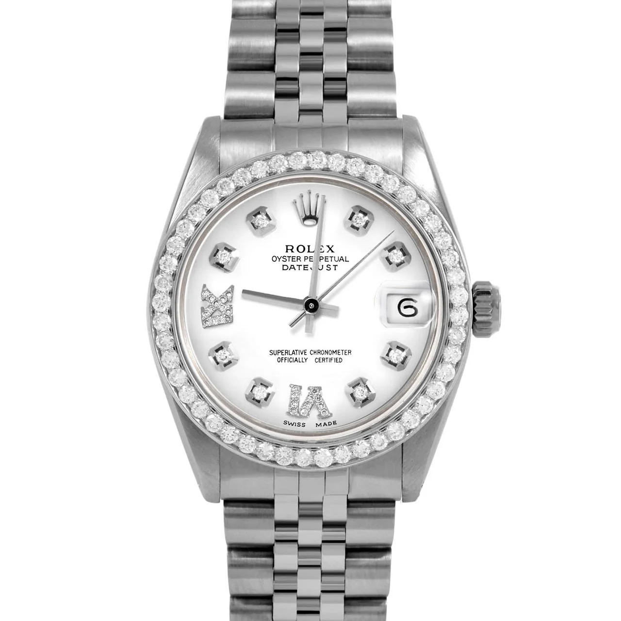 Rolex Datejust 31mm | 6827-SS-WHT-8DR69-BDS-JBL