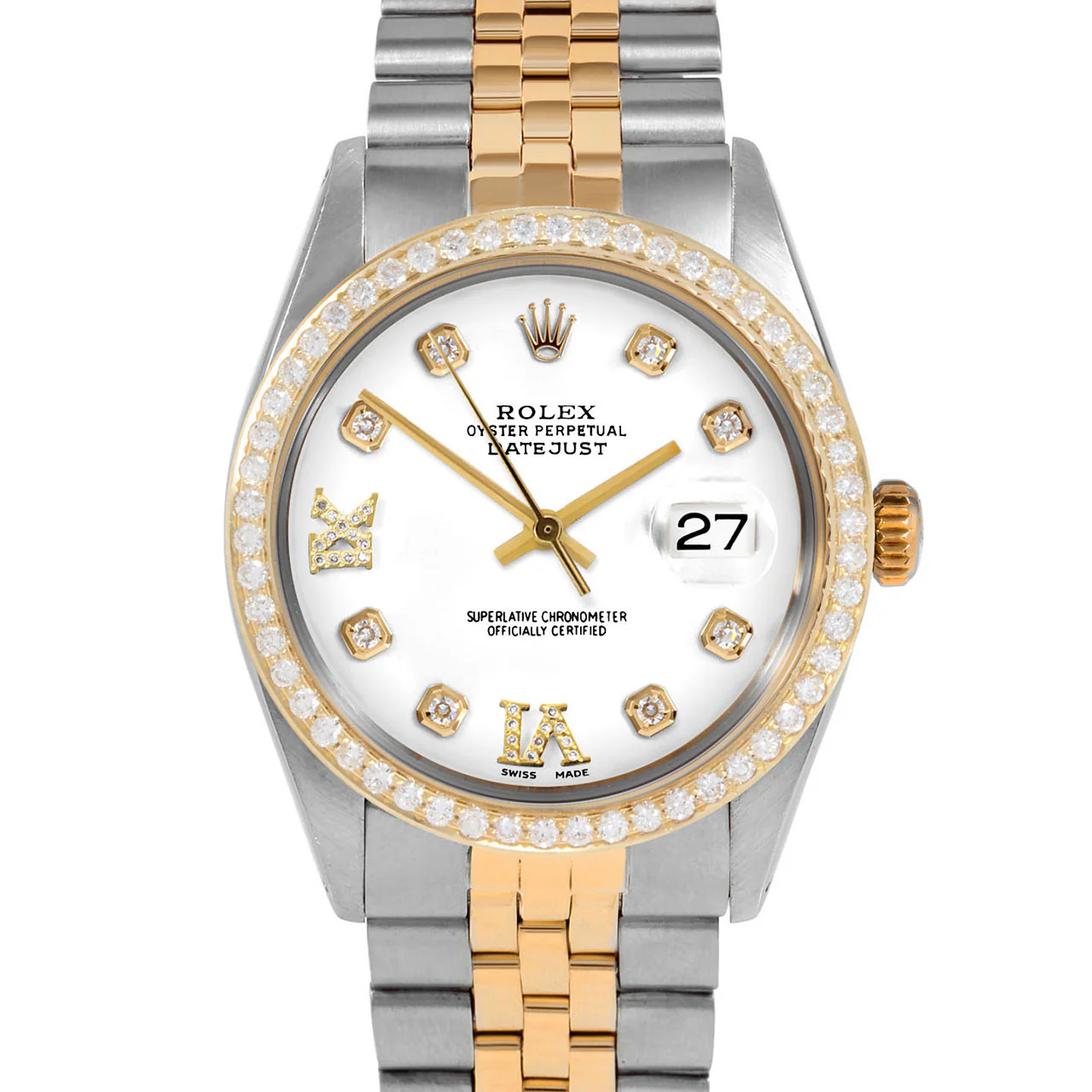 Rolex Datejust 36mm | 16233-WHT-8DR69-BDS-JBL