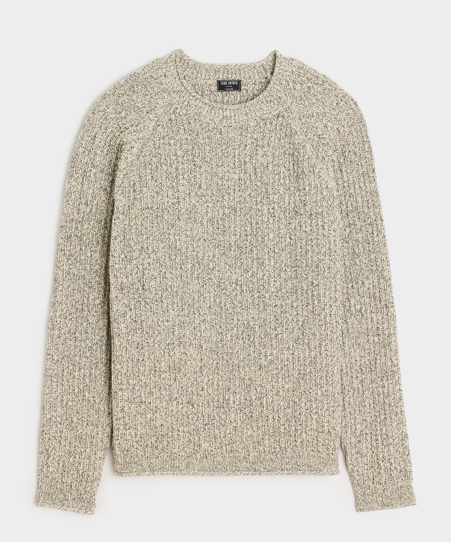 Cotton Ribbed Crewneck Sweater