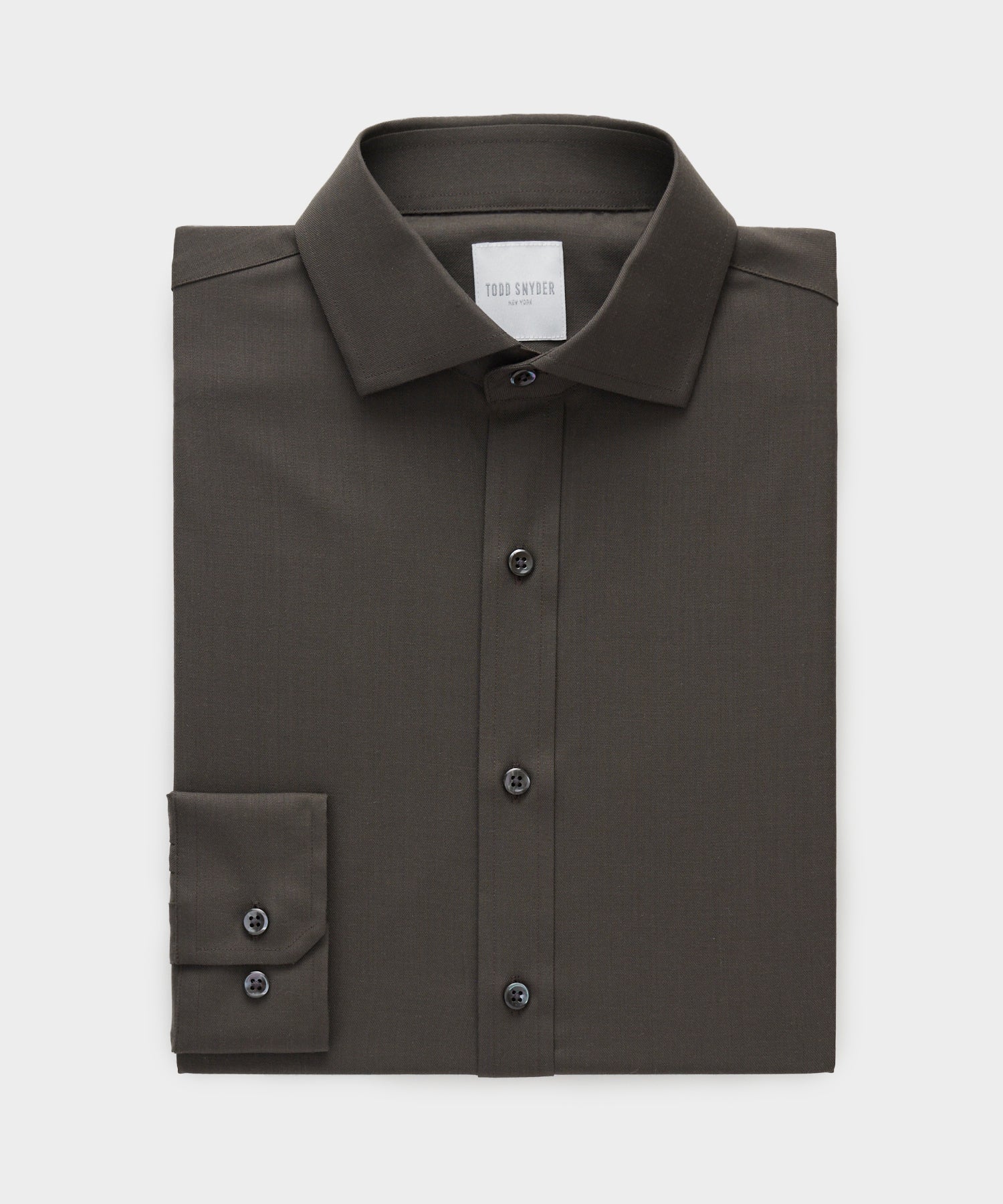 Merino Spread Collar Dress Shirt