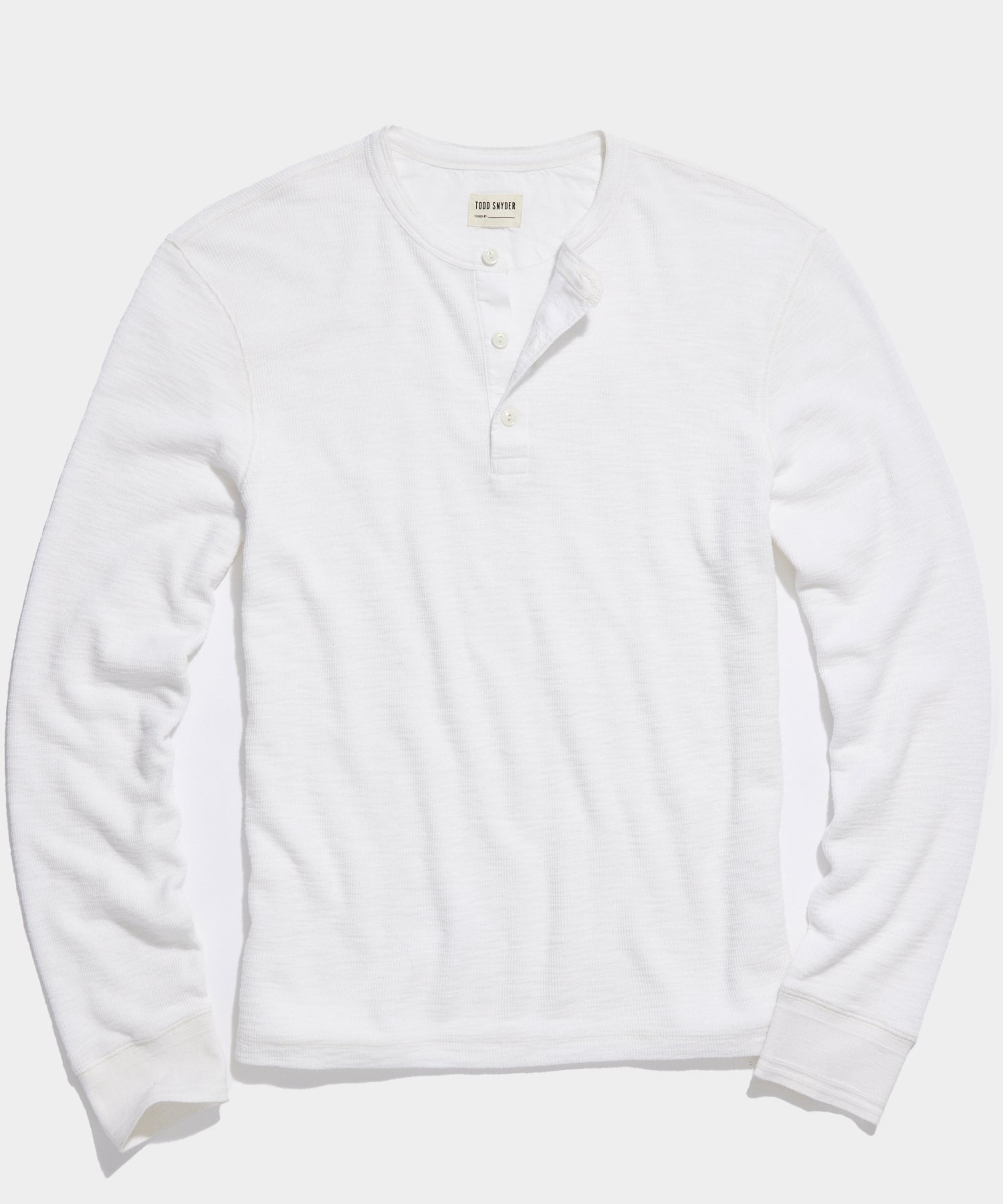 Lightweight Mini Waffle Henley