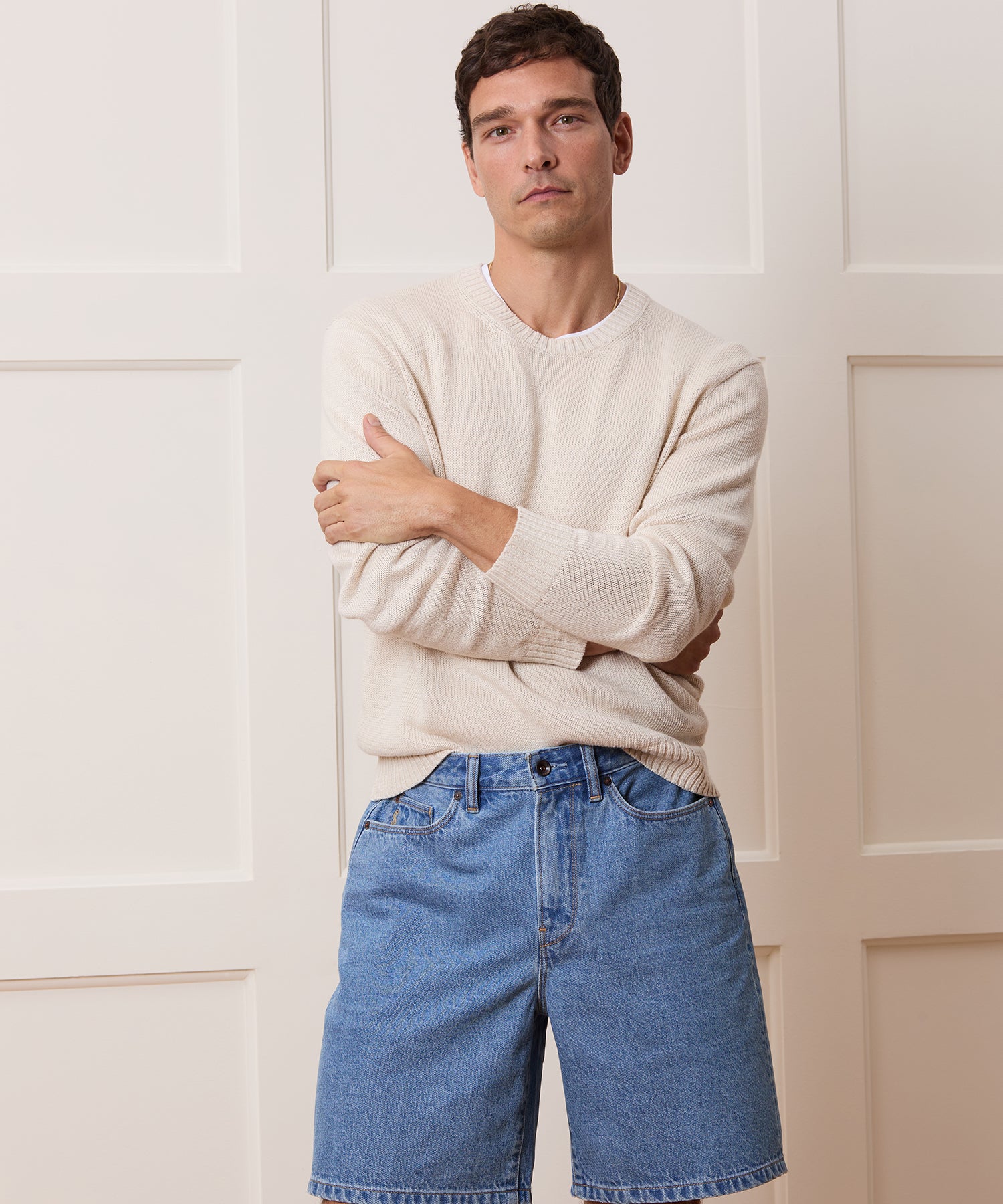Linen Crewneck Sweater