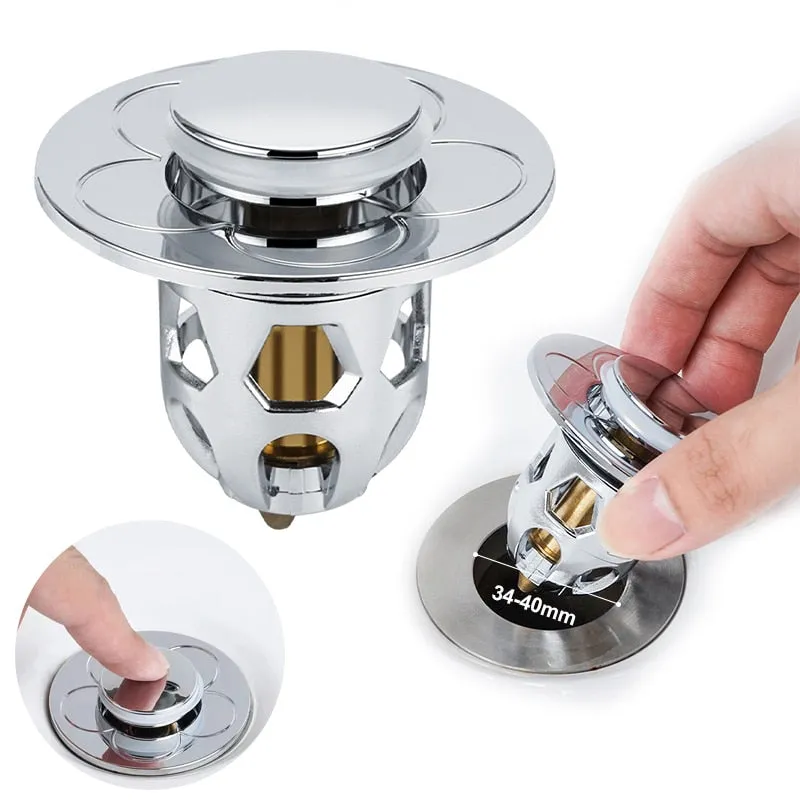 Bouchon Lavabo Poussoir