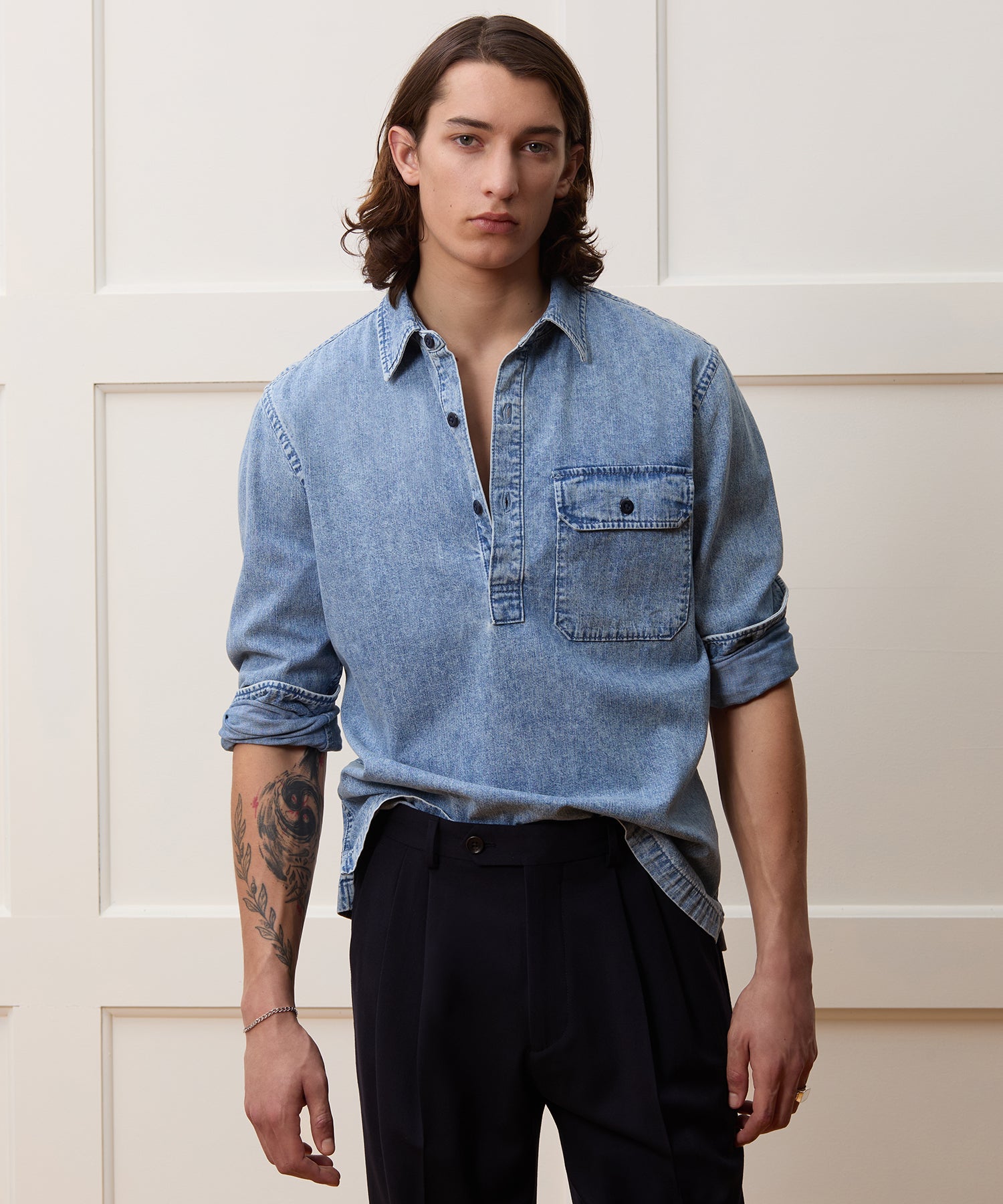 Denim Mariner Popover Shirt