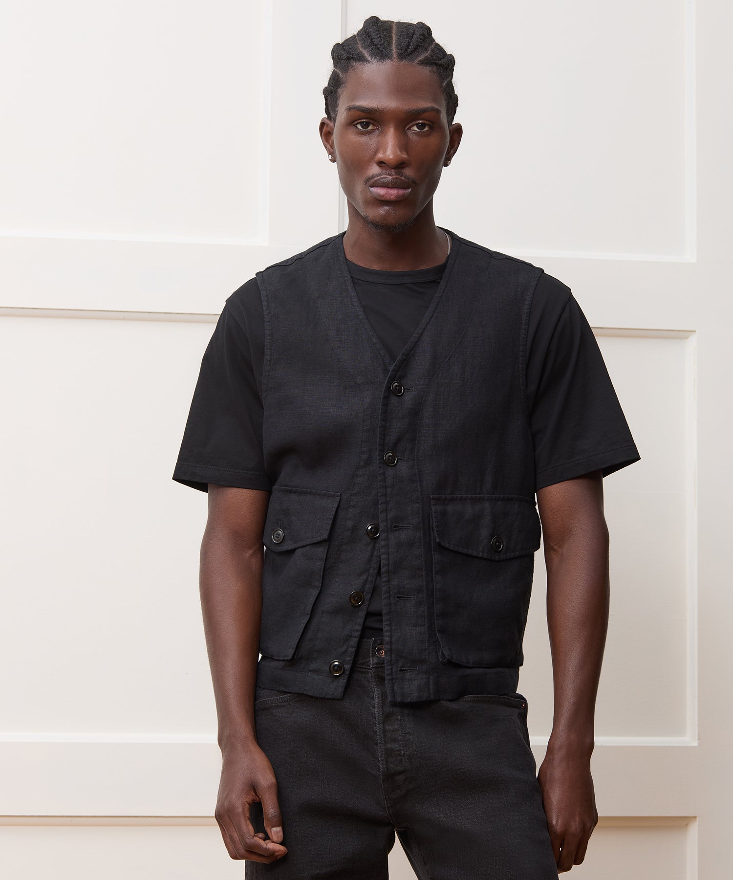 Linen Utility Vest