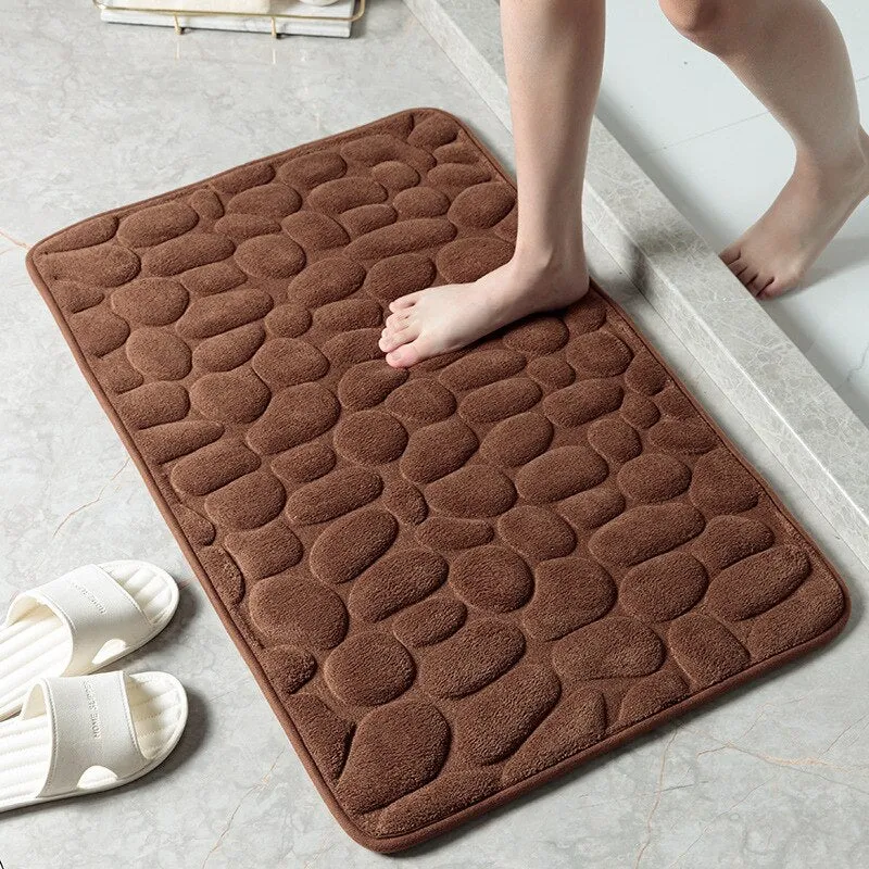 Tapis De Bain Galets �� M��moire De Forme