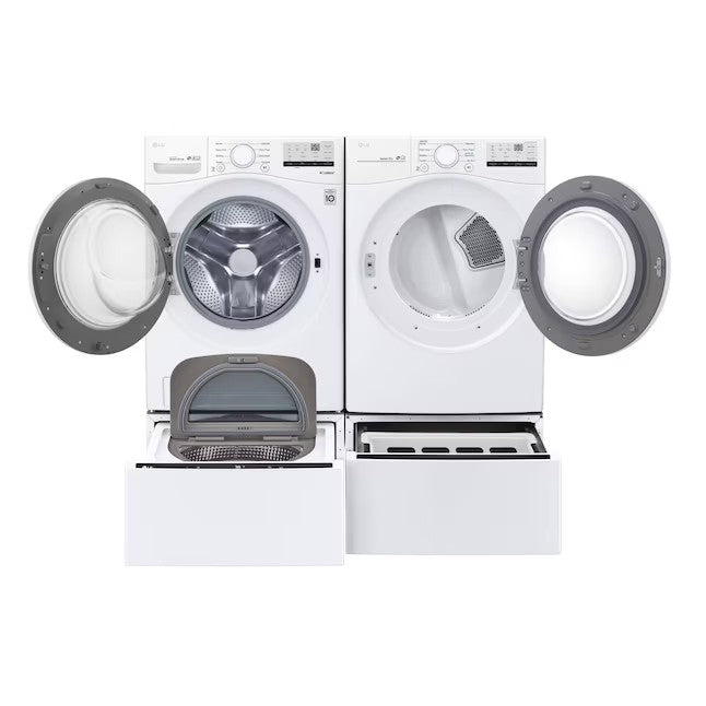 LG 4.5-cu ft High Efficiency Stackable Front-Load Washer (White) ENERGY STAR