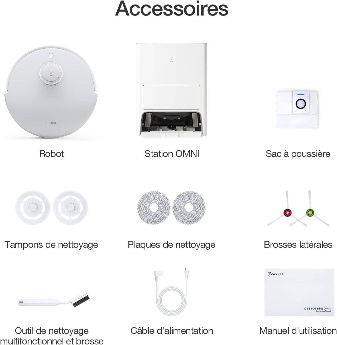 ECOVACS T20 OMNI | 6000Pa. 9mm Auto-Mop Lift. All-in-One. 55Deg Hot Water Washing. Auto-Empty. Auto-Clean