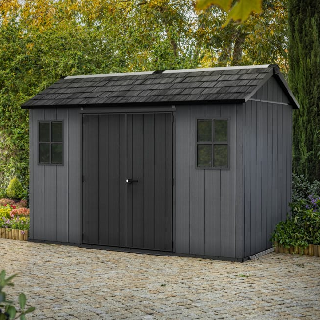 Newton 11x7.5 Storage Shed - Grey